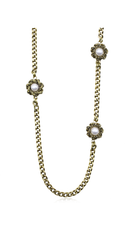 Bayemeyc-Blom Altin Kaplama Zi̇nci̇r Kolye-KOLYELER-1-Milagron.com