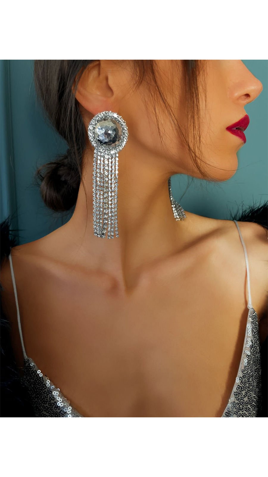 Bayemeyc-Cascade Gümüş Küpe-Küpe-2-Milagron.com