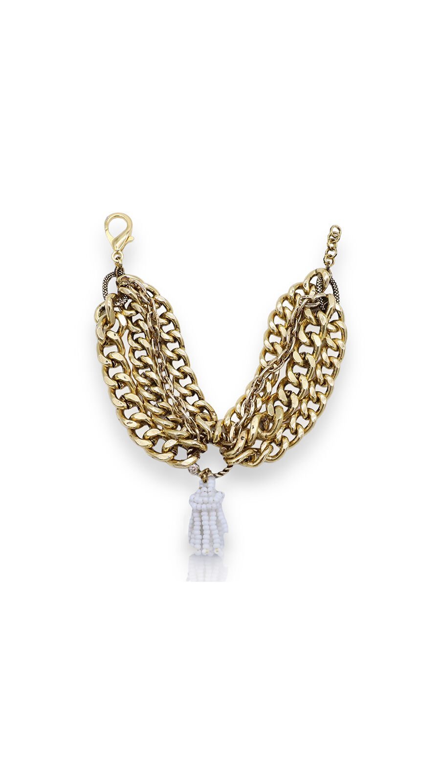 Bayemeyc-Chaine Altın Kaplama Bi̇lekli̇k-Bileklik-2-Milagron.com