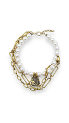 Coin İNci Choker Kolye