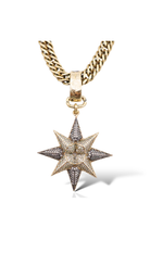 Bayemeyc-Estrella Negra Altın Kaplama Kolye-Kolye-3-Milagron.com