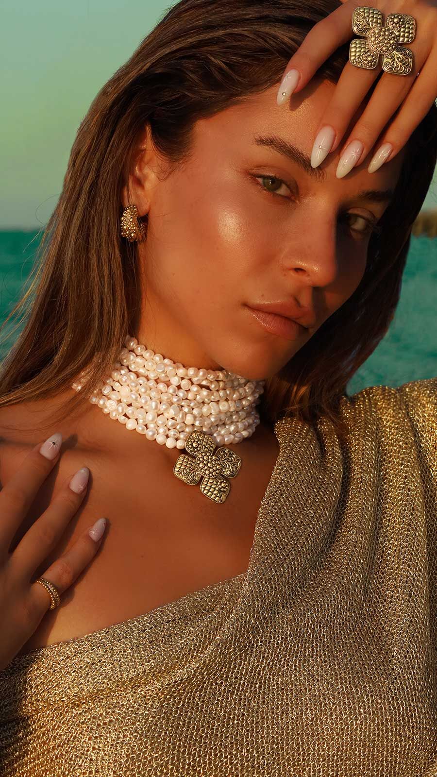 Eterna Luxe Çoklu İNci Kolye