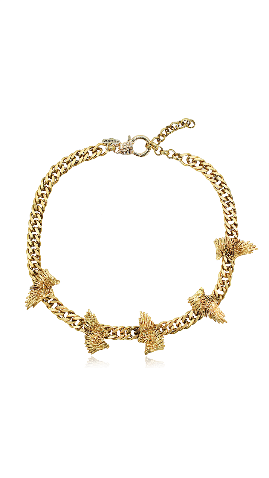 Bayemeyc-Feather Altın Kaplama Choker Kolye-Kolye-1-Milagron.com