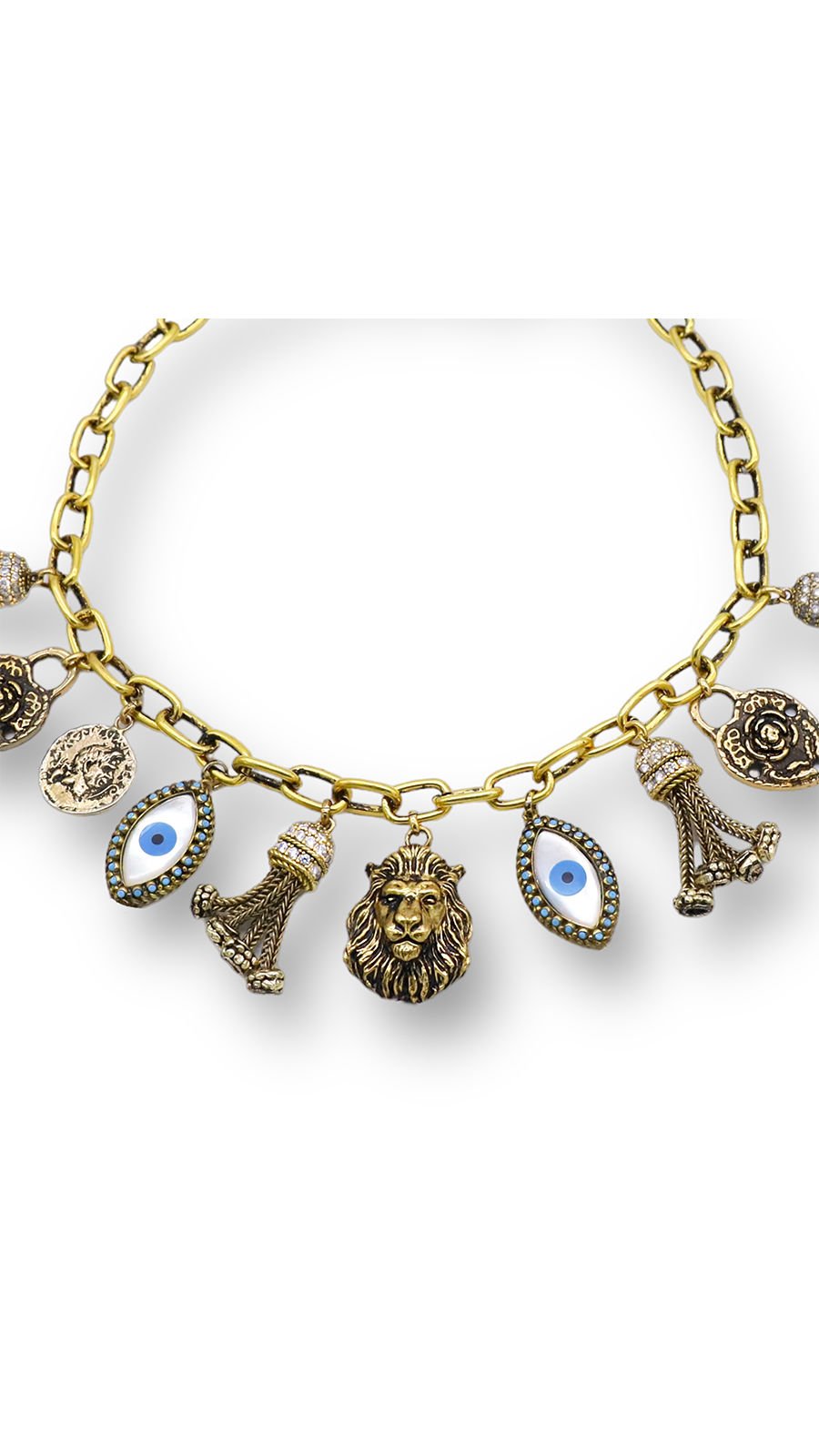 Fiesta Altin Kaplama Choker Kolye
