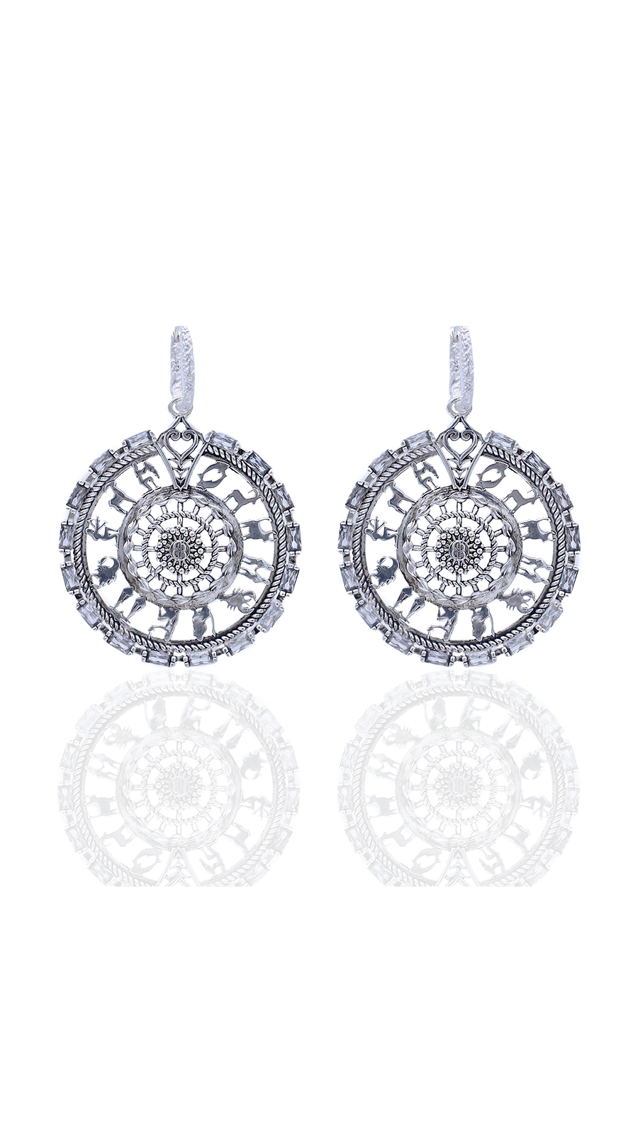 Bayemeyc-Galassia Gümüş Sallantılı Küpe-Küpe-1-Milagron.com