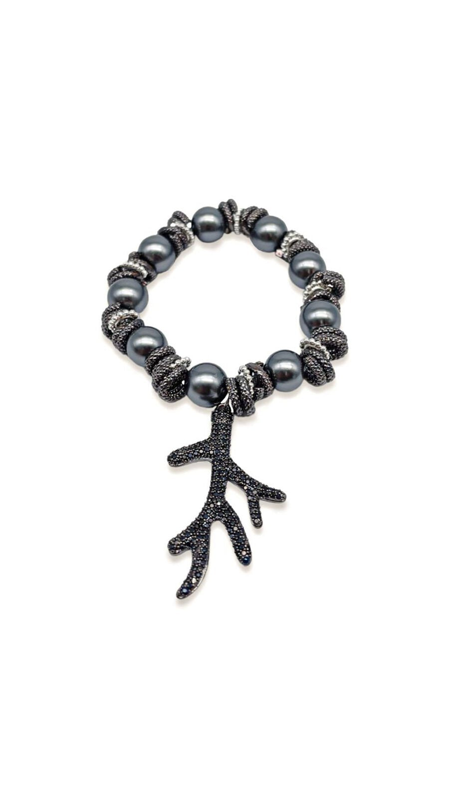 Bayemeyc-Geimre Si̇yah İnci̇ Bi̇lekli̇k-Bileklik-1-Milagron.com