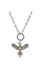 Bayemeyc-Gümüş Anka Kuşu Kolye-Kolye-1-Milagron.com