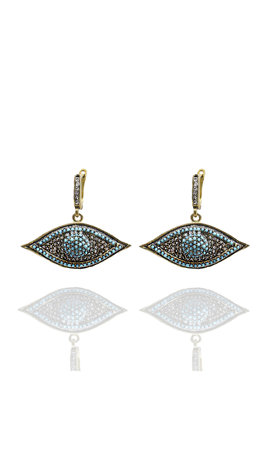 Bayemeyc-Holo Zi̇rkon Taşlı Göz Küpe-Küpe-1-Milagron.com