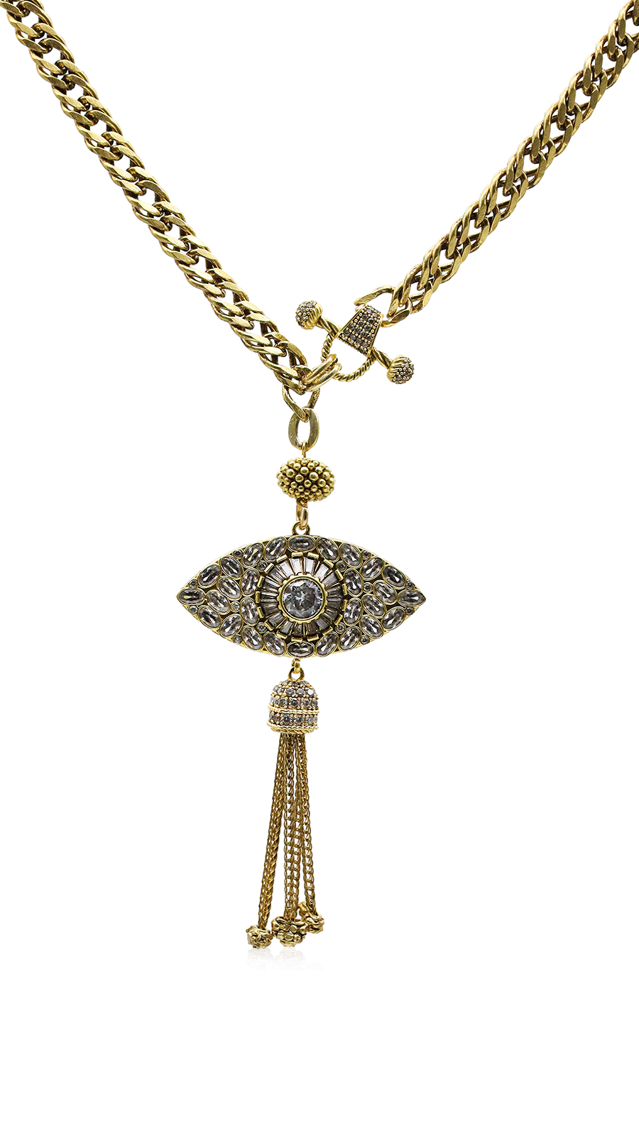 Bayemeyc-Impresion Altın Kaplama Göz Kolye-Kolye-1-Milagron.com