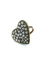 Bayemeyc-Kalp Ayarlanabi̇li̇r Elmas Montür Bronz Yüzük-Yüzük-1-Milagron.com