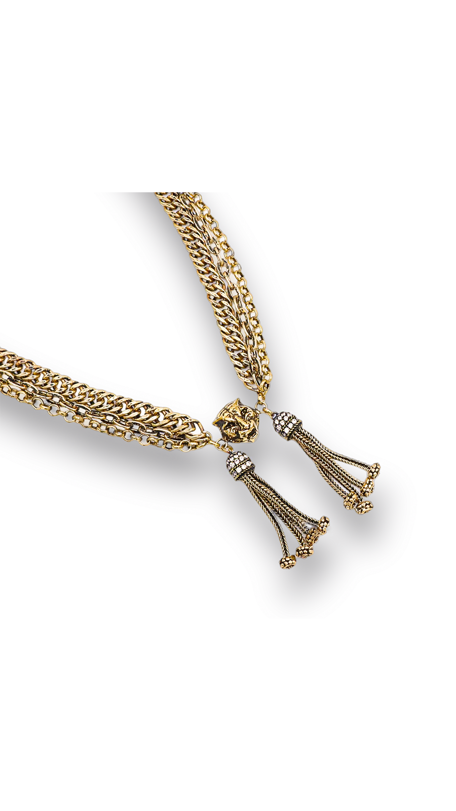 Kaplan Altin Kaplama Choker Kolye