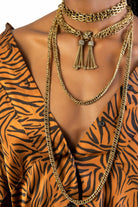 Bayemeyc-Kaplan Altın Kaplama Choker Kolye-Kolye-4-Milagron.com