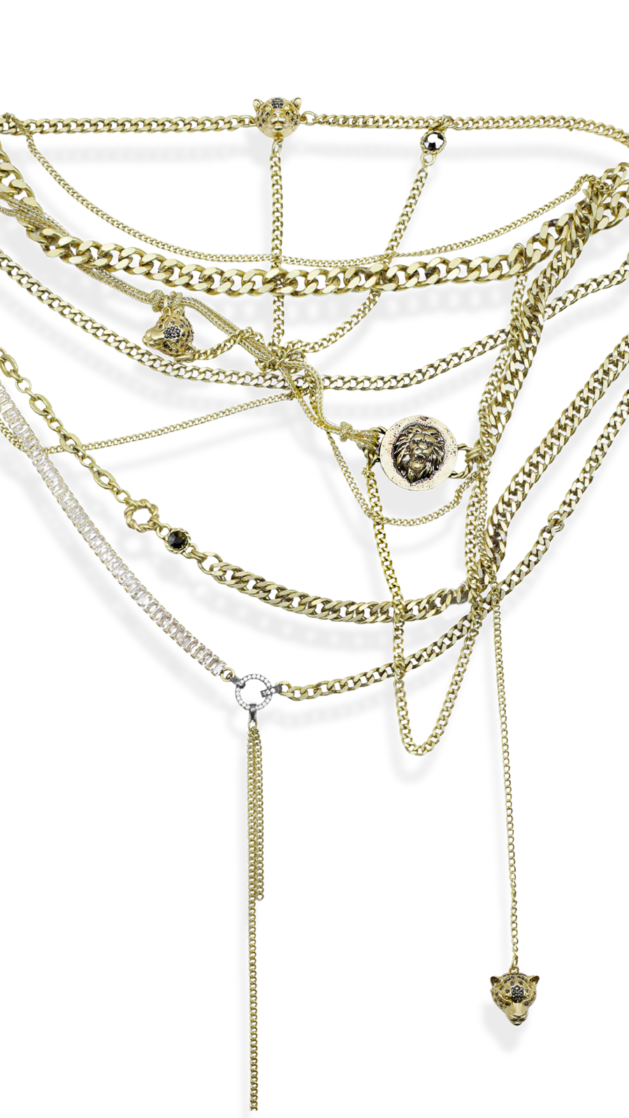 Bayemeyc-L'empire çoklu Zi̇nci̇r Kolye-KOLYELER-1-Milagron.com