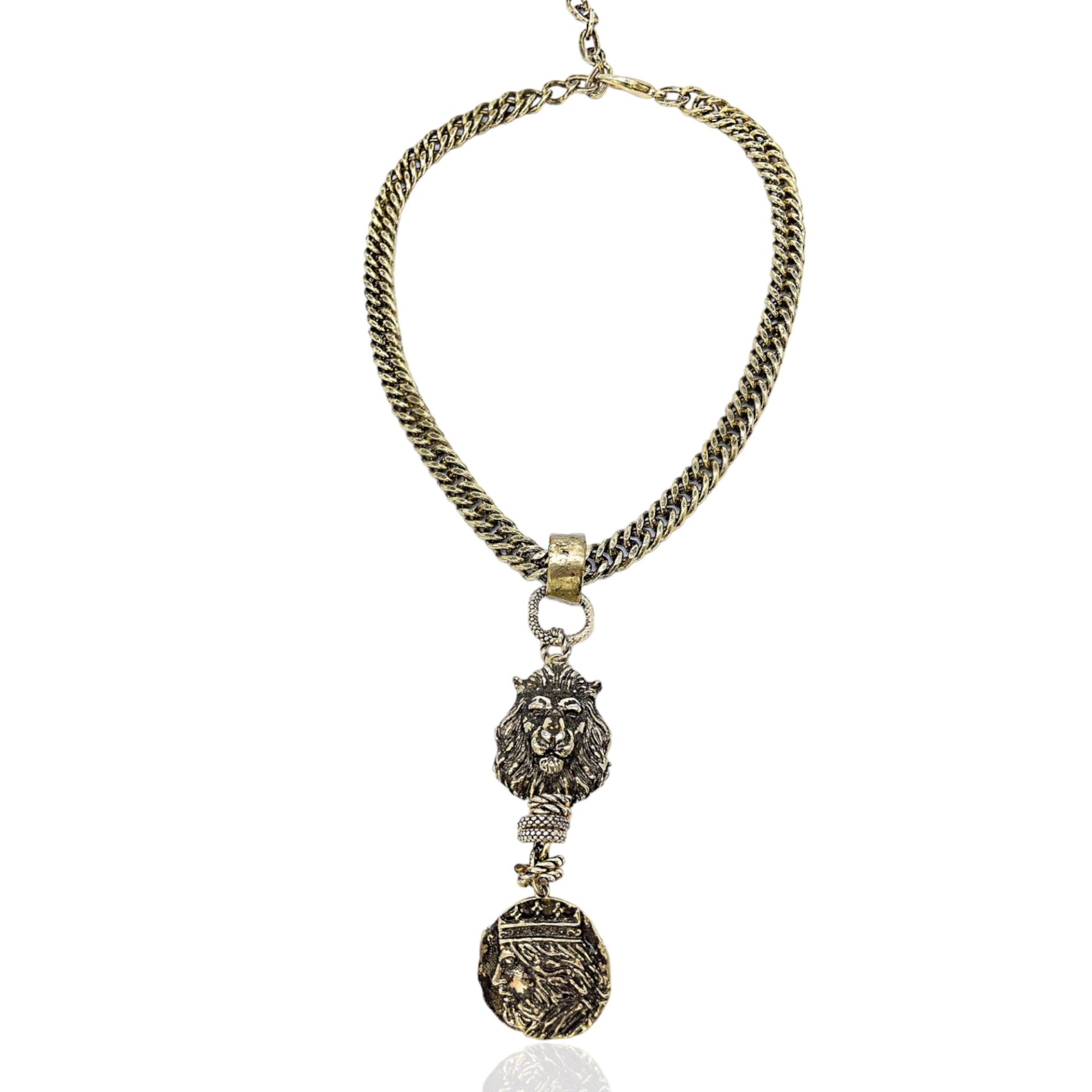 Bayemeyc-Leo Altin Kaplama Madalyon Kolye-Kolye-2-Milagron.com