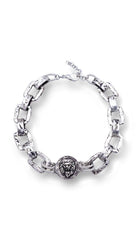 Leo Gümüş Kaplama Choker Kolye