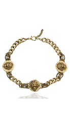 Bayemeyc-Lions Altın Kaplama Choker Kolye-Kolye-1-Milagron.com