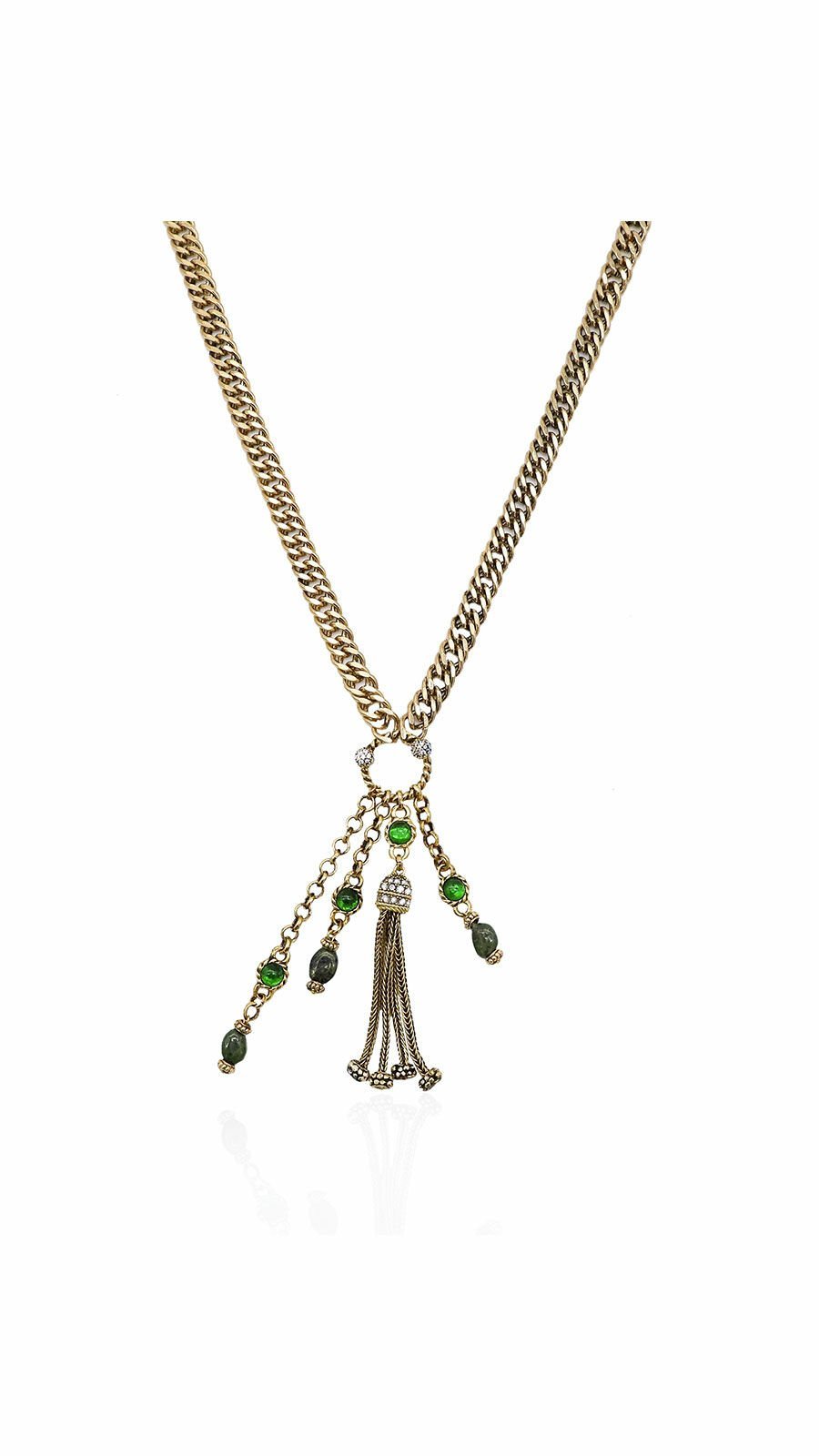 Bayemeyc-Lucky Altın Kaplama Zi̇nci̇r Kolye-Kolye-1-Milagron.com