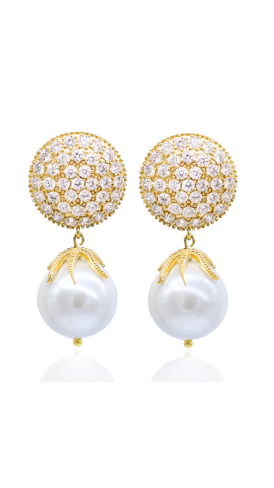 Bayemeyc-Luz Taşlı İnci̇ Küpe-Küpe-1-Milagron.com