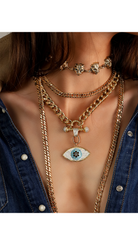 Bayemeyc-Mare Altin Kaplama Göz Kolye-Kolye-3-Milagron.com