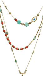 Bayemeyc-Mezclado Çoklu Zi̇nci̇r Kolye-Kolye-2-Milagron.com