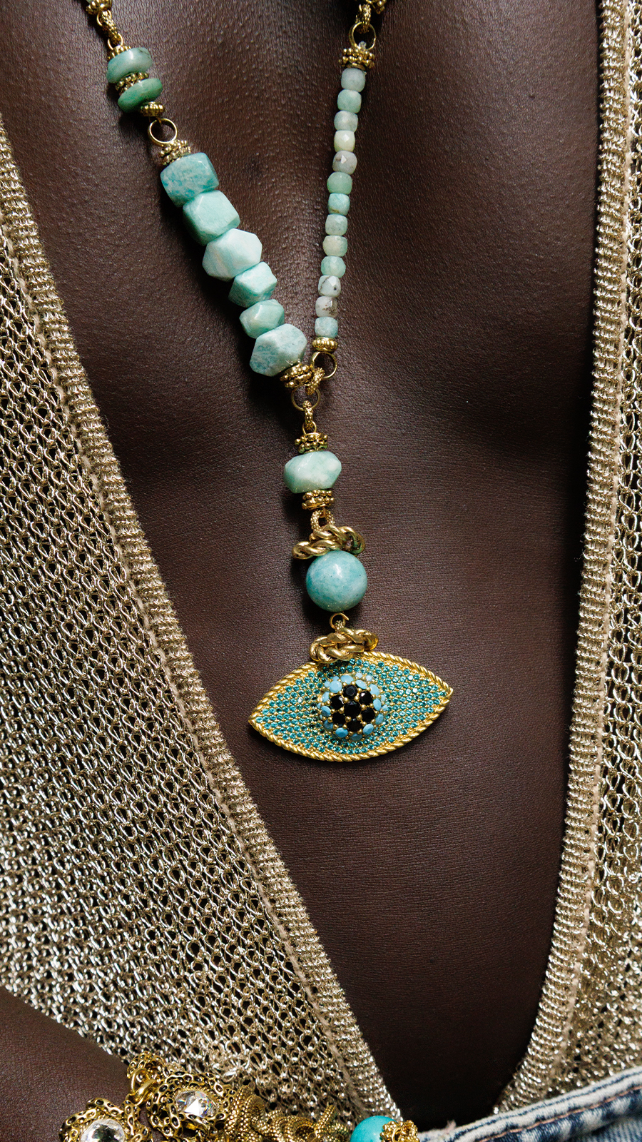 Nysra Doğal Taş Kolye