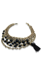 Bayemeyc-Onyx Doğal Taş Zi̇nci̇r Kolye-Kolye-1-Milagron.com