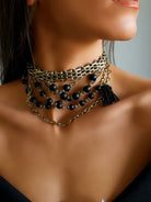 Bayemeyc-Onyx Doğal Taş Zi̇nci̇r Kolye-Kolye-2-Milagron.com