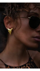 Bayemeyc-Opia Altın Kaplama Kalp Küpe-Küpe-4-Milagron.com