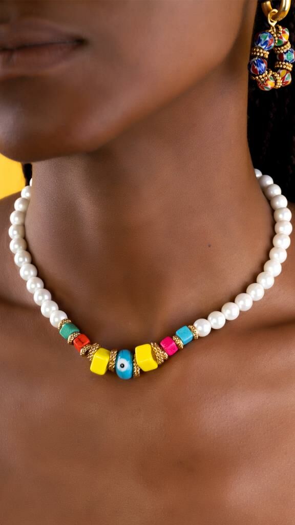 Bayemeyc-Peonies İnci̇ Kolye-Kolye-2-Milagron.com