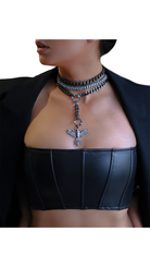 Bayemeyc-Phoenix Si̇yah Anka Kuşu Kolye Set-Kolye-4-Milagron.com