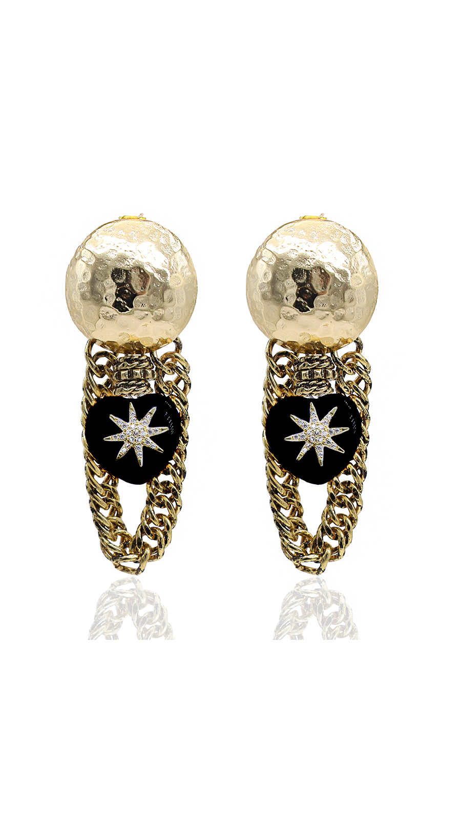 Bayemeyc-Pole Kalp & Yıldız Küpe-Küpe-1-Milagron.com