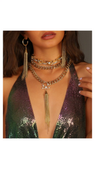 Bayemeyc-Püskül Altın Kaplama Zi̇nci̇r Kolye-Kolye-2-Milagron.com