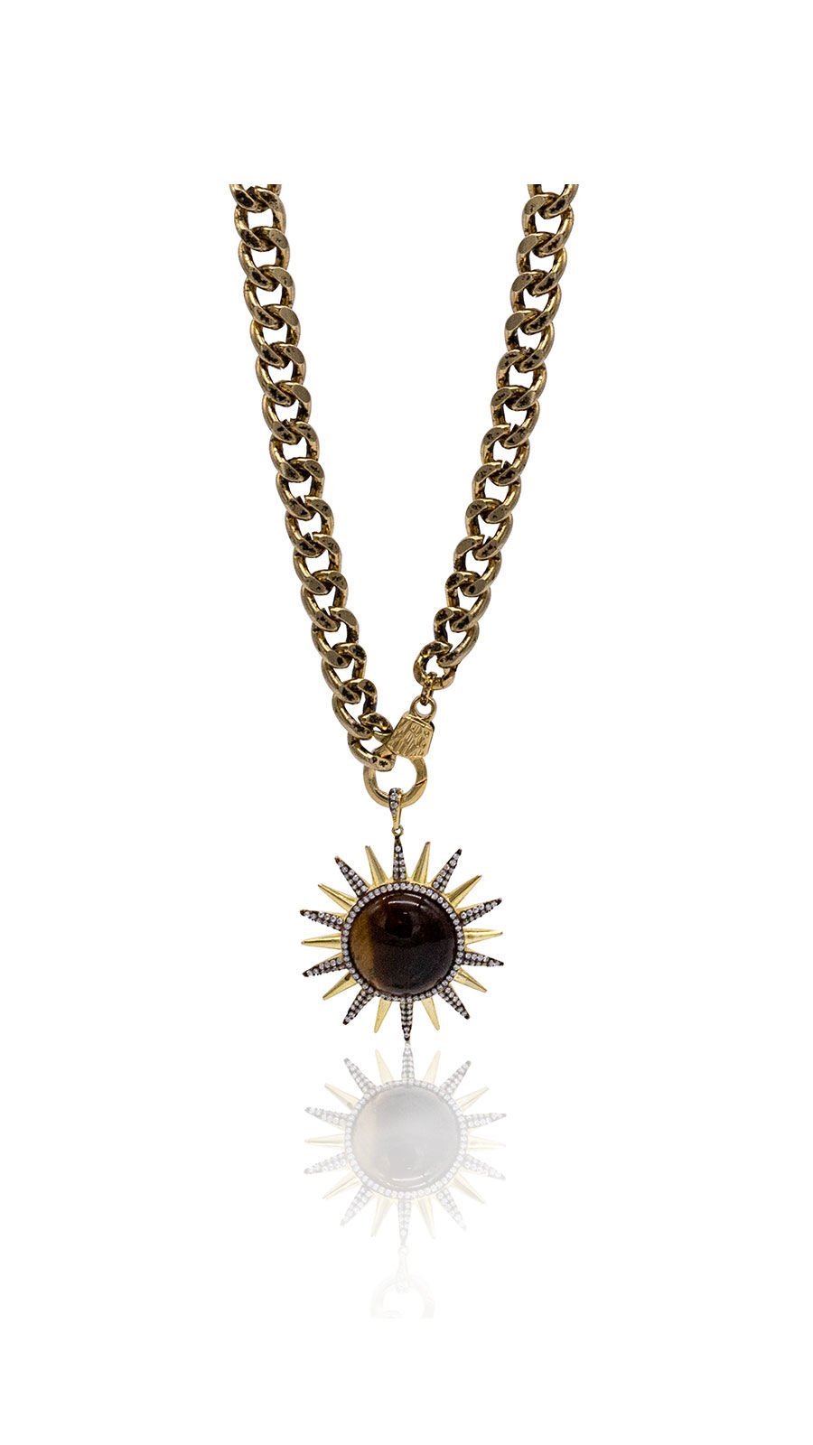 Bayemeyc-Ravi Güneş Altın Kaplama Kolye-Kolye-1-Milagron.com