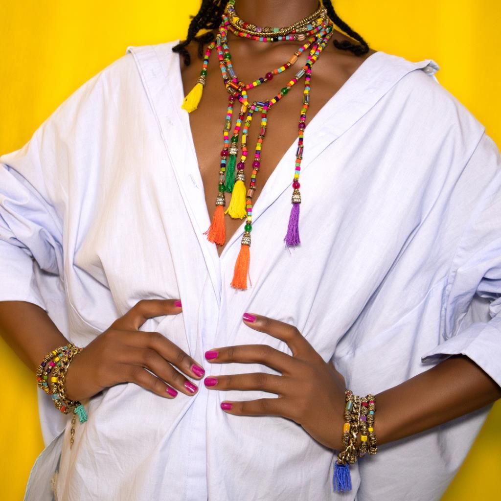 Bayemeyc-Renkli̇ Yaz Kolye-Kolye-3-Milagron.com