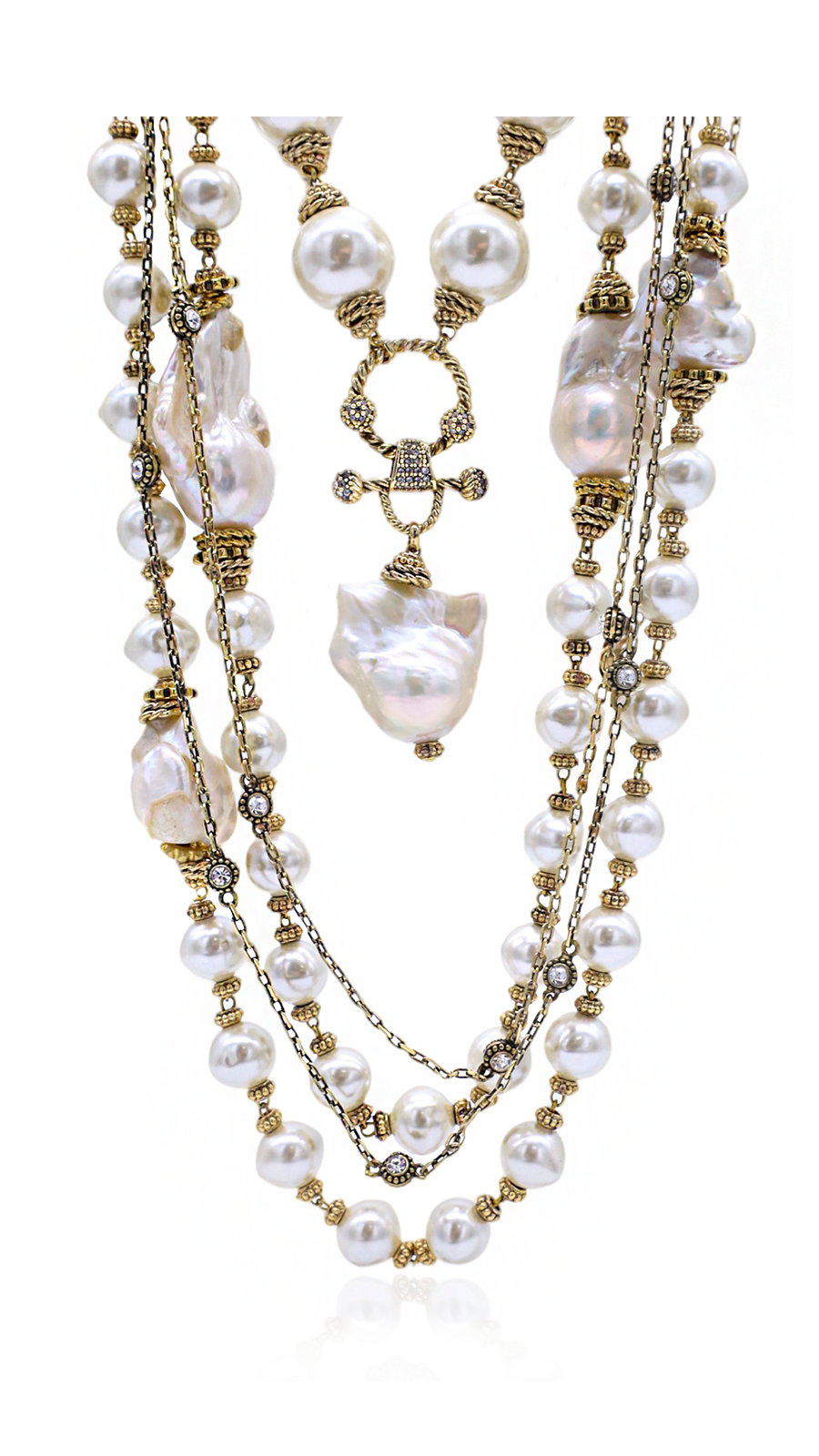 Bayemeyc-Rico Barok İnci̇ Kolye Set-Kolye-1-Milagron.com