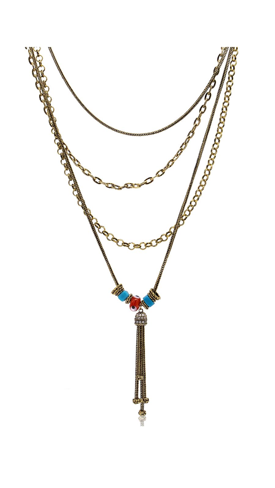 Bayemeyc-Santorini Altın Kaplama çoklu Kolye-Kolye-1-Milagron.com