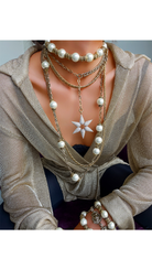 Bayemeyc-Sidereal Altın Kaplama Zi̇nci̇r Kolye-Kolye-2-Milagron.com