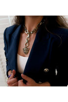 Bayemeyc-Tigre Zi̇nci̇r Altın Kaplama Kolye-Kolye-2-Milagron.com