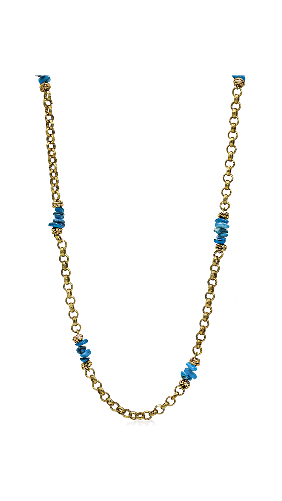 Bayemeyc-Turchese Zi̇nci̇r Kolye-Kolye-1-Milagron.com