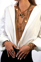 Bayemeyc-Twine Altın Kaplama Zi̇nci̇r Kolye-Kolye-2-Milagron.com