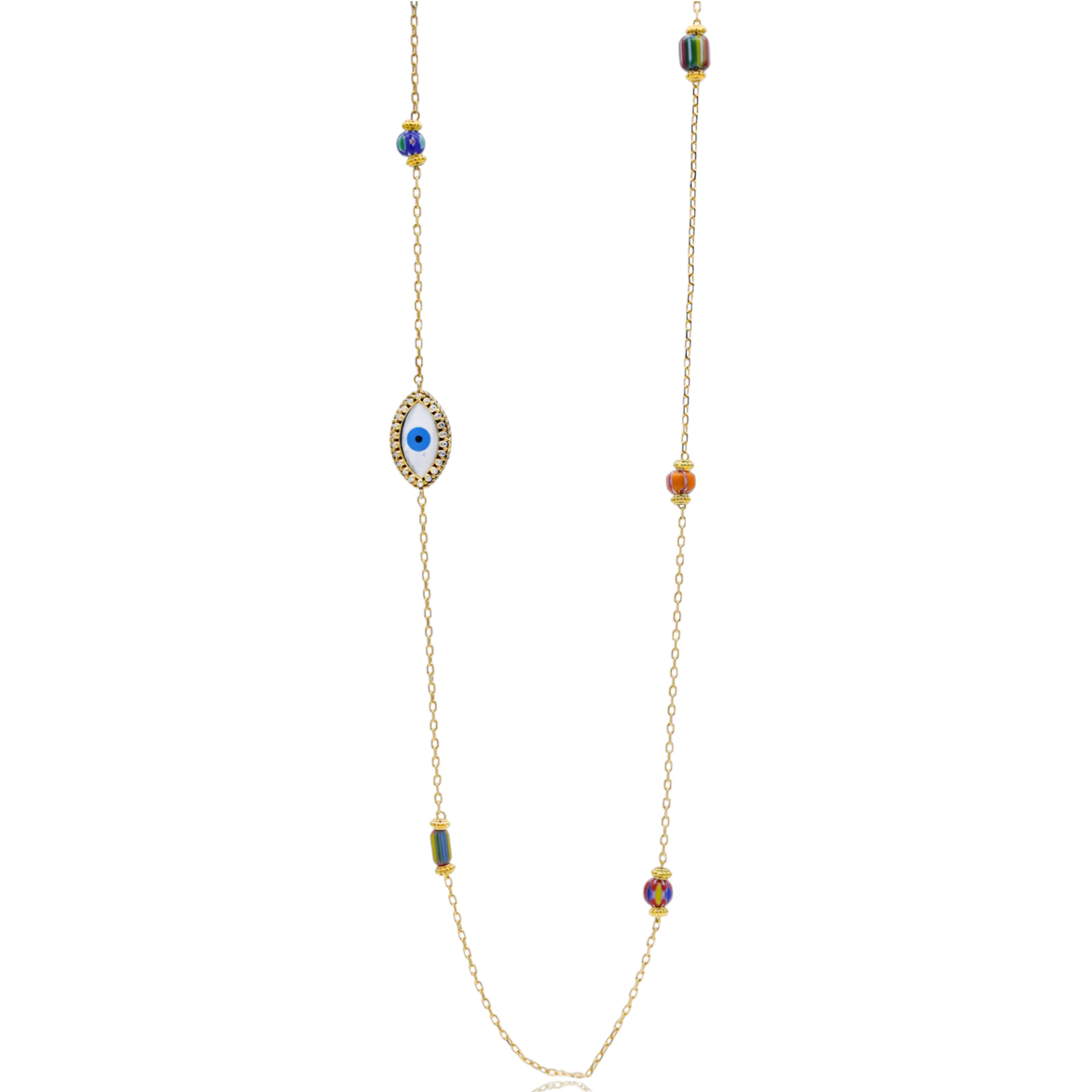 Bayemeyc-Vintana Göz Zi̇nci̇r Kolye-Kolye-1-Milagron.com