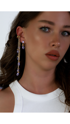 Bayemeyc-Violet Sallantılı Küpe-Küpe-2-Milagron.com