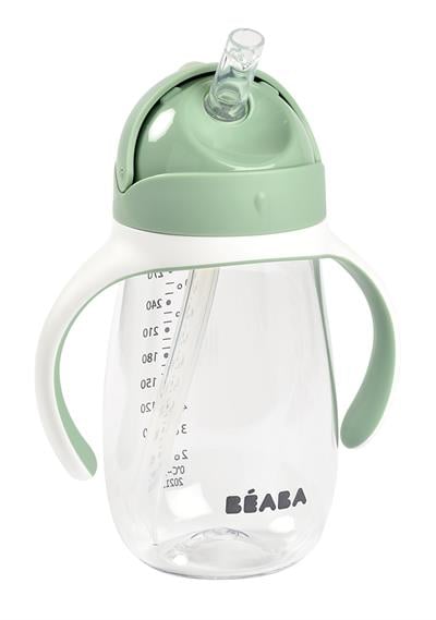 300 Ml Şeffaf Pipetli Suluk Sage Green
