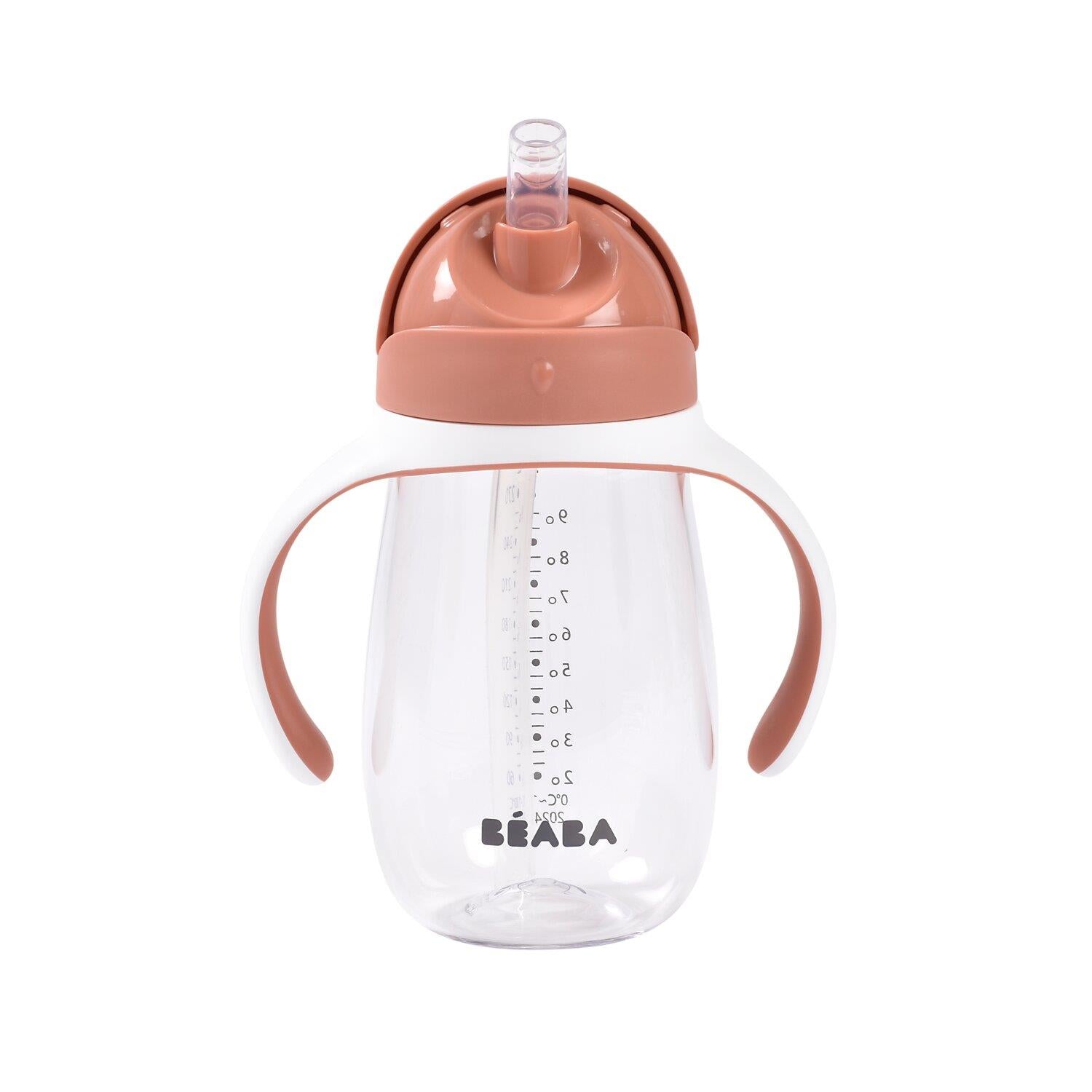 300 Ml Şeffaf Pipetli Suluk, Terracotta