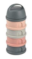 4 Katmanlı Süt Tozu Kutusu Ve Atıştırmalık Kabı (Mineral Grey/ Pink)