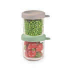 Bebek Cam Mama Kavanozu 2Li Set, 250 Ml Sage Green / 250 Ml Gazelle