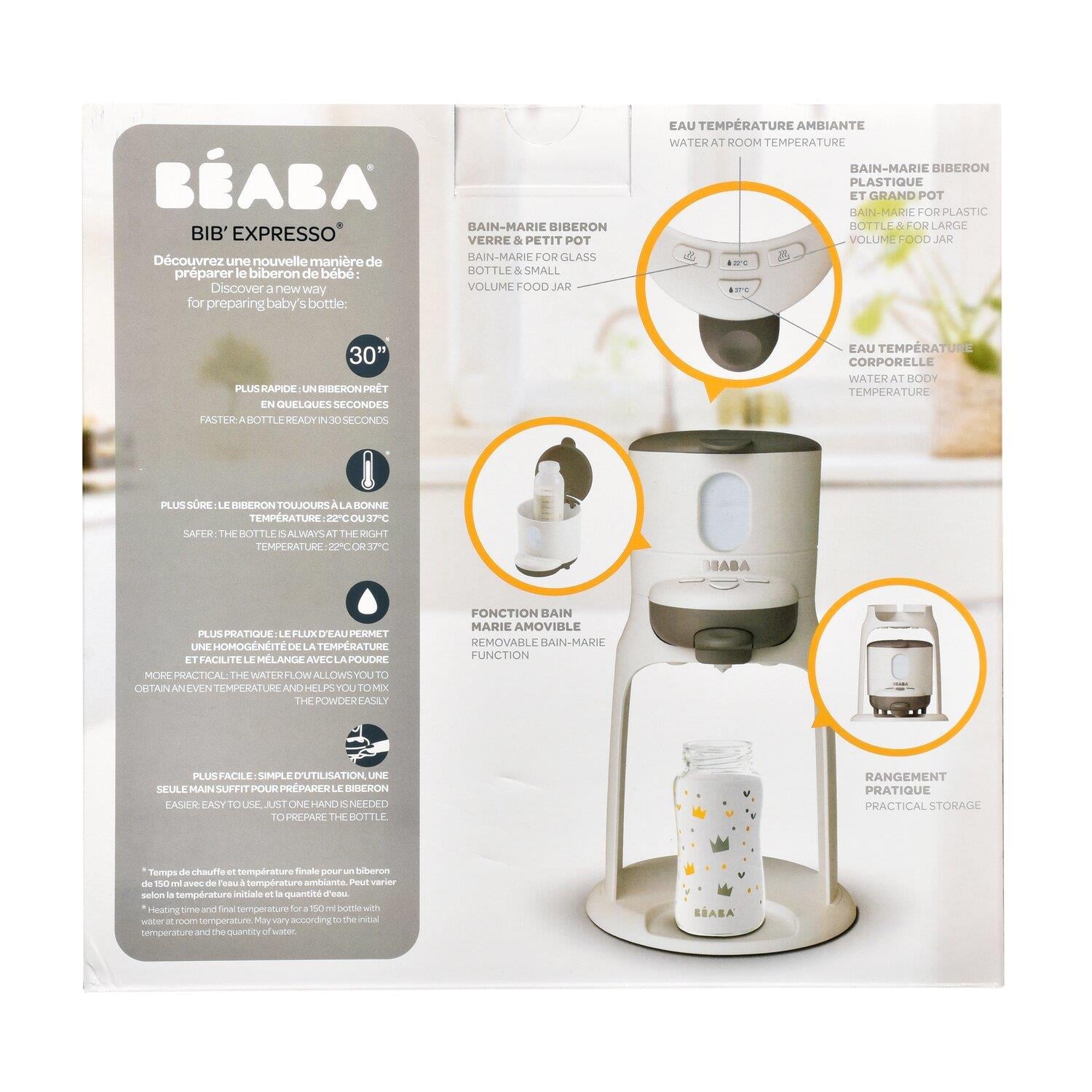 Bib Expresso Su Ve Biberon Isıtıcı, White/Grey