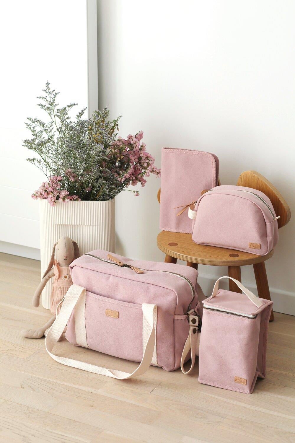 İZotermik Beslenme Çantası, Canvas Dusty Pink