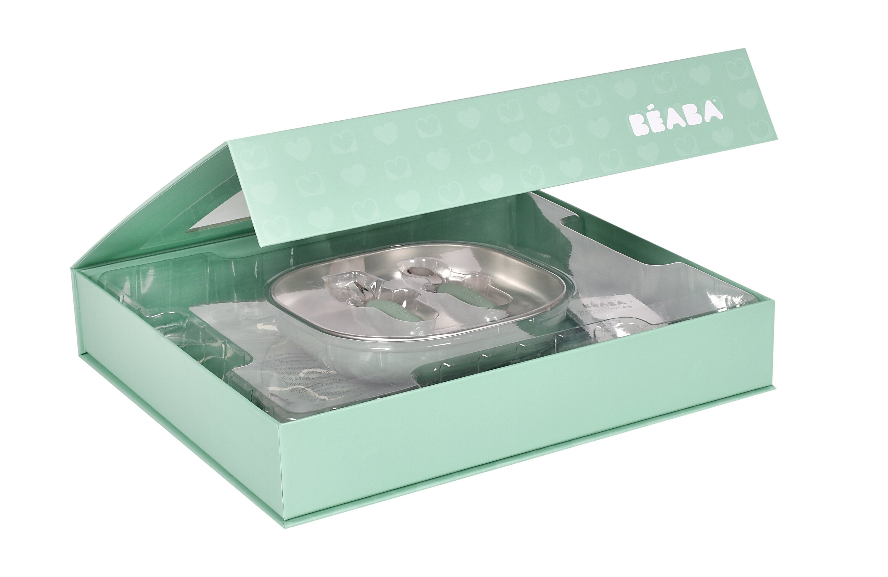Beaba İLk Yemek Setim Çelik, Sage Green