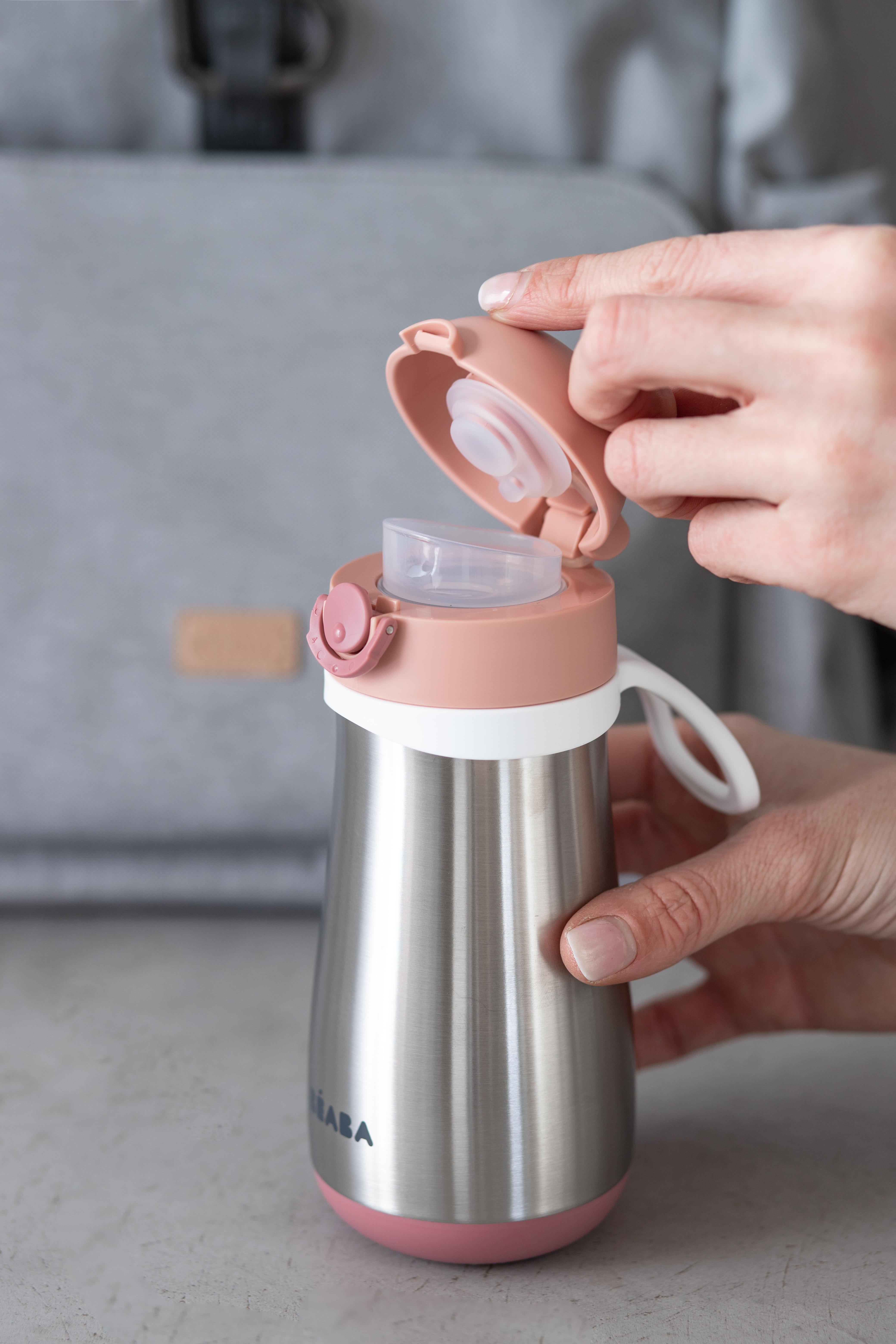 Paslanmaz Çelik Suluk 350 Ml, Old Pink